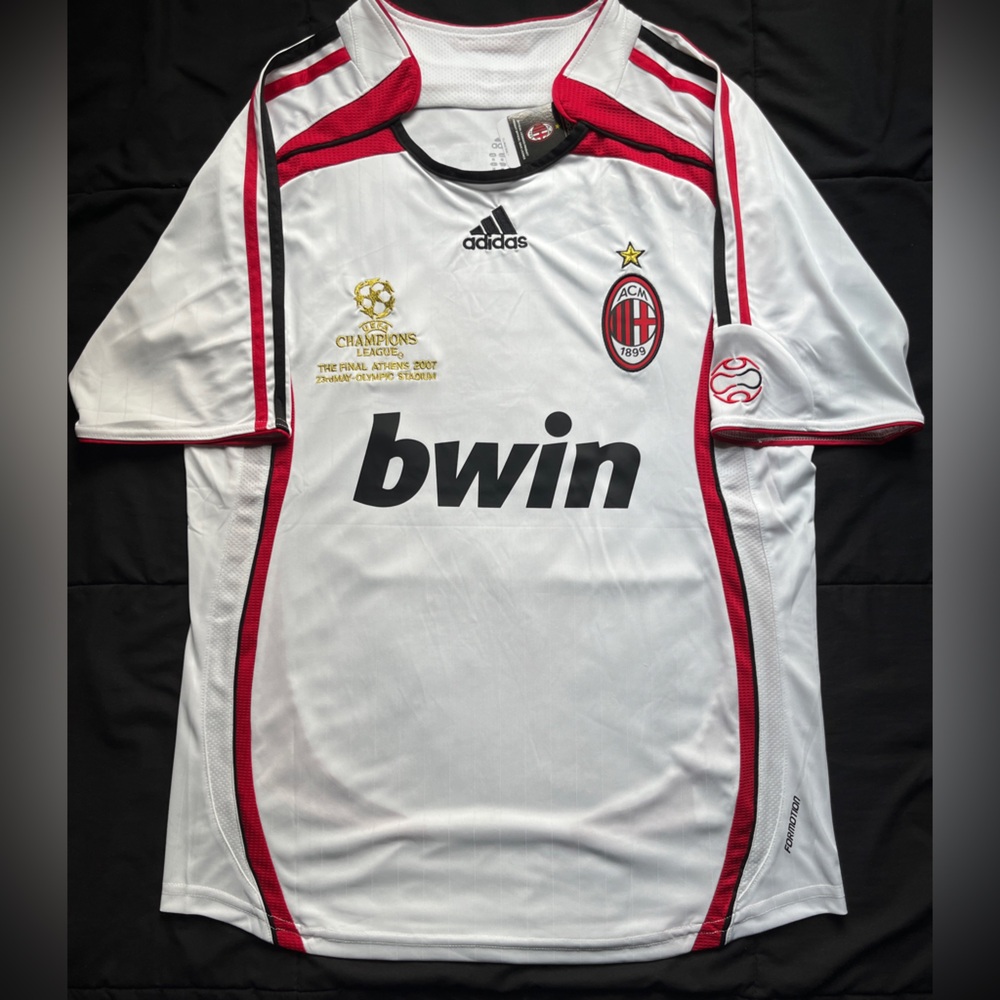Maldini #3 White Milan Retro medium Soccer Jersey Kit M